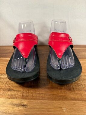 Aerothotic Mirage Platform Sandals Red Size 41 (US 9)